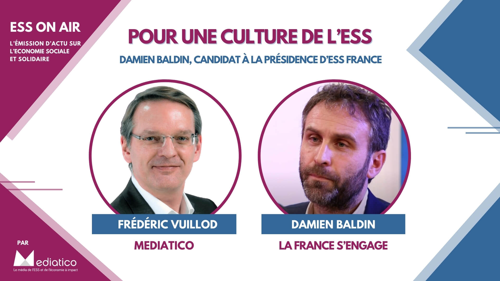 Damien Baldin : « Je souhaite une présidence partagée et paritaire pour ESS France »