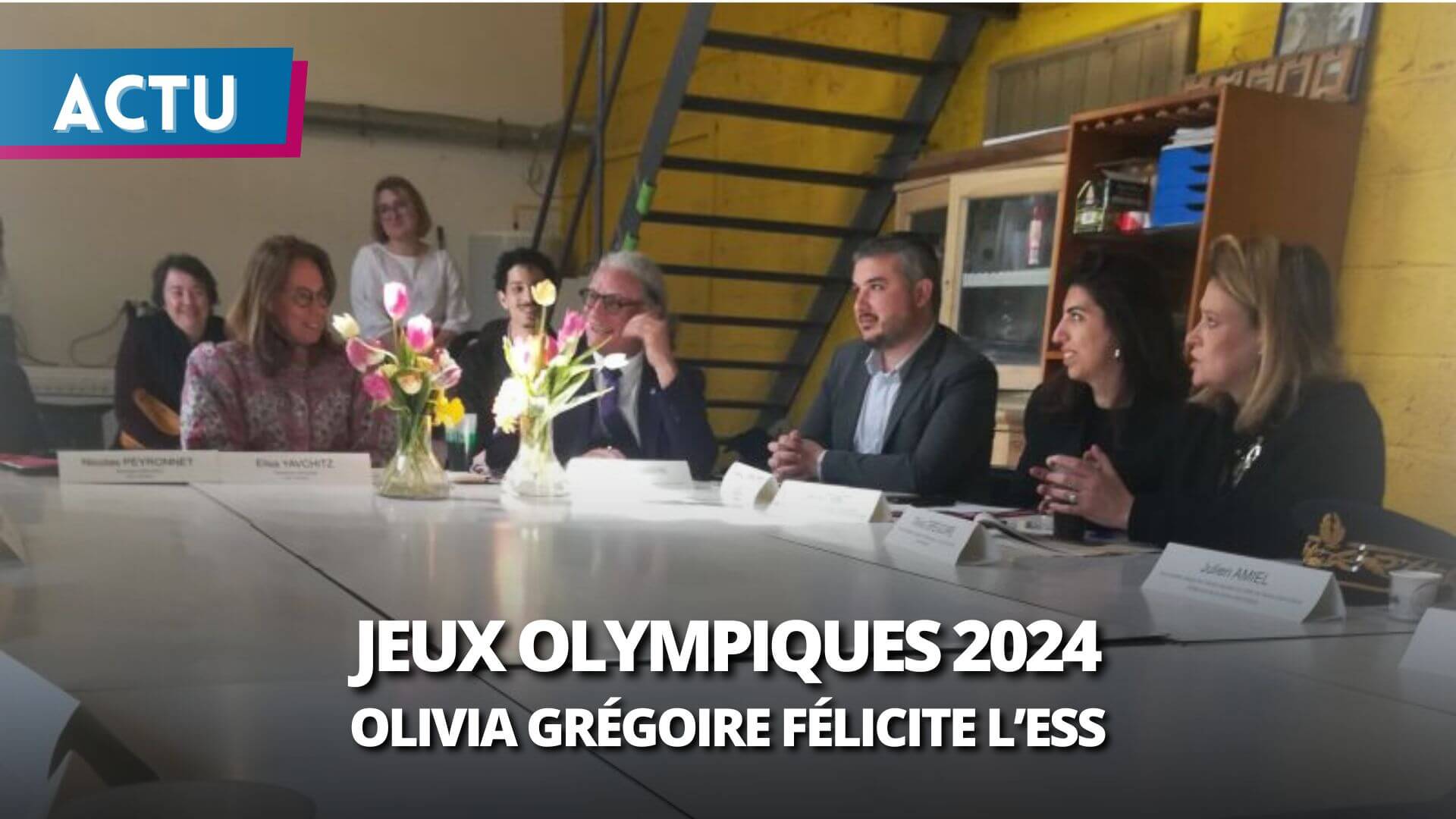 Jeux Olympiques : Olivia Grégoire met en lumière les entreprises de l&#8217;ESS